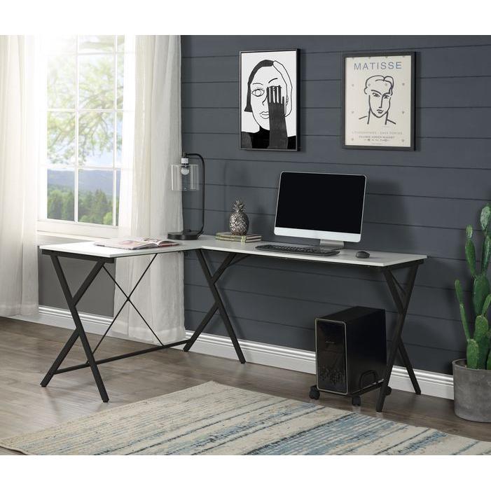 Acme Furniture Dazenus OF00049 Desk - Black & White IMAGE 4