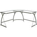 Acme Furniture Janison OF00051 Desk - Silver IMAGE 1