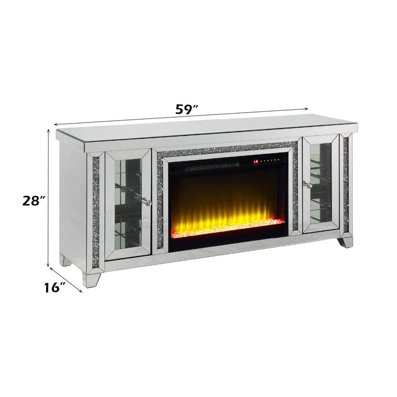 Acme Furniture Noralie LV00315 TV Stand with Fireplace & LED IMAGE 12