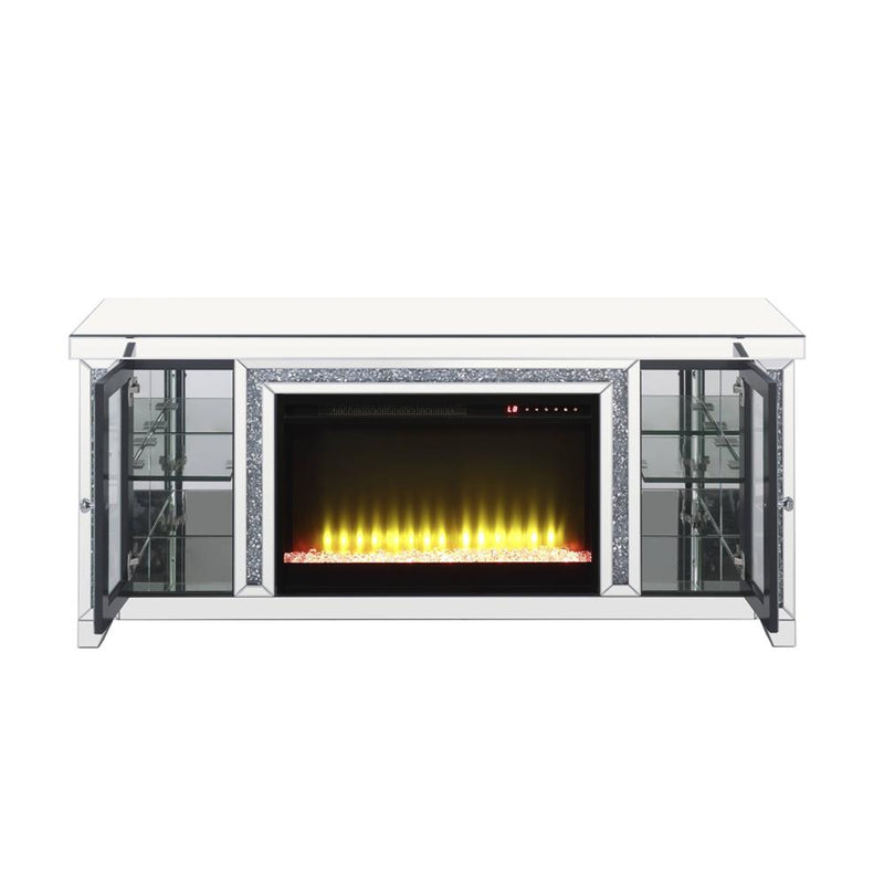 Acme Furniture Noralie LV00315 TV Stand with Fireplace & LED IMAGE 5
