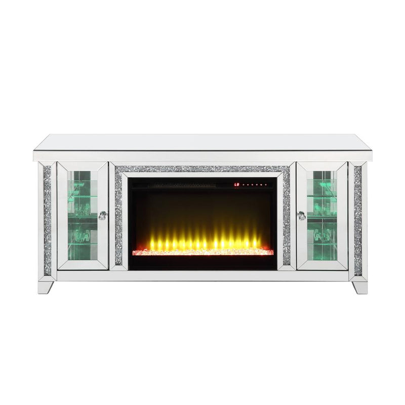Acme Furniture Noralie LV00315 TV Stand with Fireplace & LED IMAGE 7