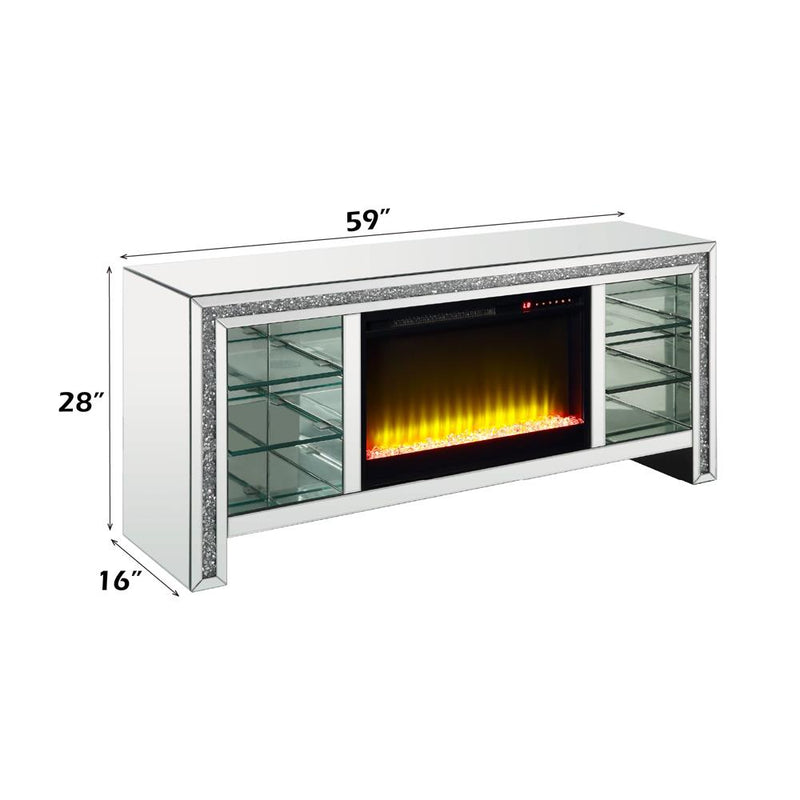 Acme Furniture Noralie LV00317 TV Stand with Fireplace & LED IMAGE 9