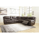  Signature Design by Ashley Dunleith U71604S2 6 pc Power Reclining Sectional IMAGE 3