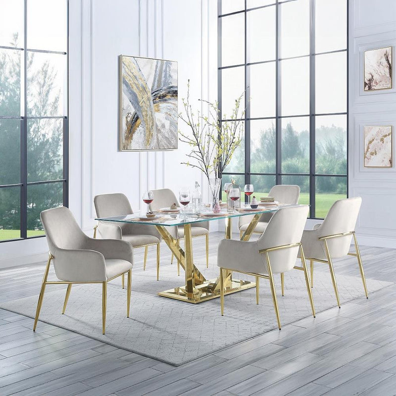 Acme Furniture Barnard DN00219 Dining Table IMAGE 5