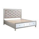 Acme Furniture Sliverfluff Queen Upholstered Panel Bed with Storage BD00242Q IMAGE 1