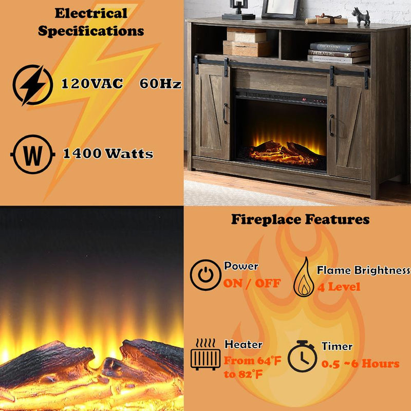 Acme Furniture Tobias AC00274 Fireplace IMAGE 5