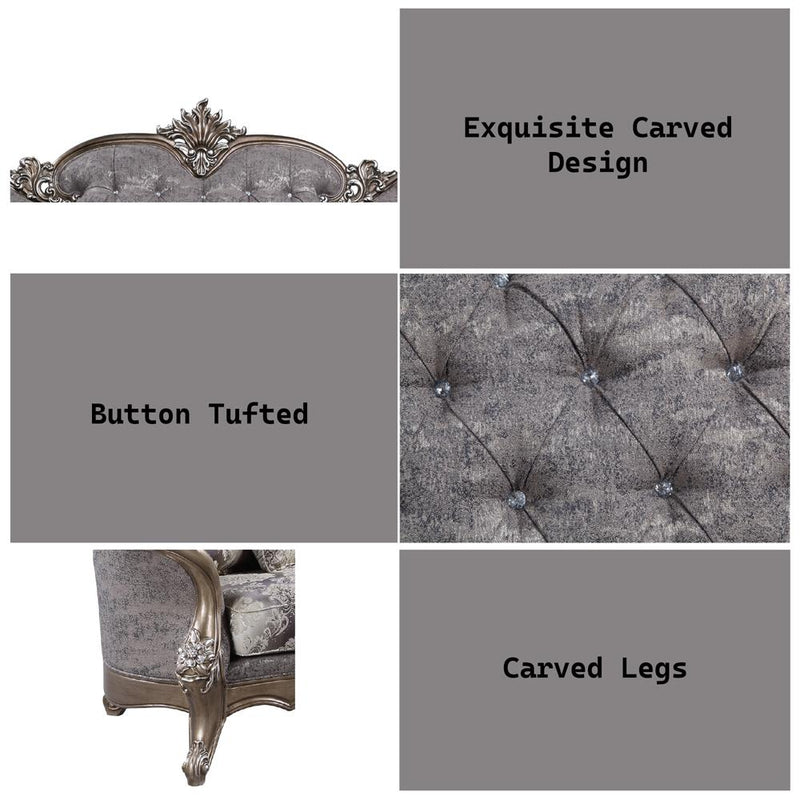 Acme Furniture Elozzol LV00300 Loveseat with 3 Pillows IMAGE 6