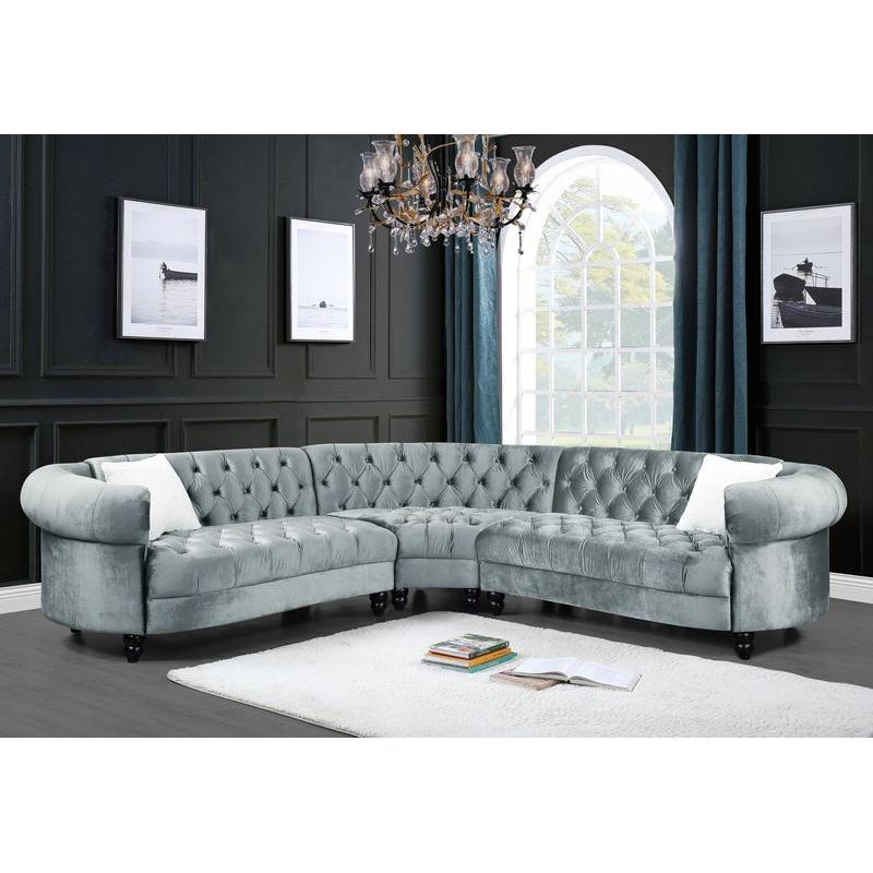 Acme Furniture Qulan Fabric 3 pc Sectional LV00344 IMAGE 5