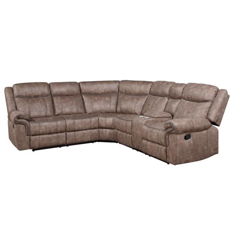 Acme Furniture Dollum Reclining Fabric 3 pc Sectional LV00397 IMAGE 2