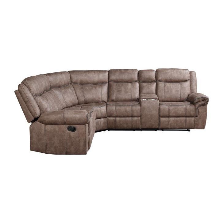 Acme Furniture Dollum Reclining Fabric 3 pc Sectional LV00397 IMAGE 3