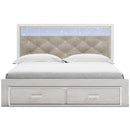 Signature Design by Ashley Altyra King Upholstered Panel Bed with Storage B2640-58/B2640-56S/B2640-95/B100-14 IMAGE 2