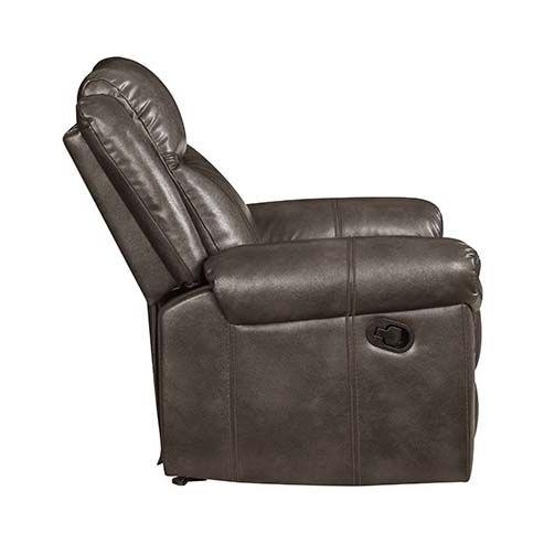 Acme Furniture Lydia Reclining Leather Air Loveseat with Console LV00655 IMAGE 4