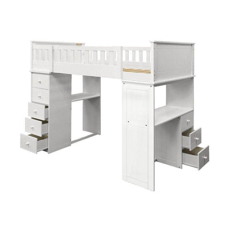 Acme Furniture Willoughby 10970W Loft Bed - White IMAGE 1