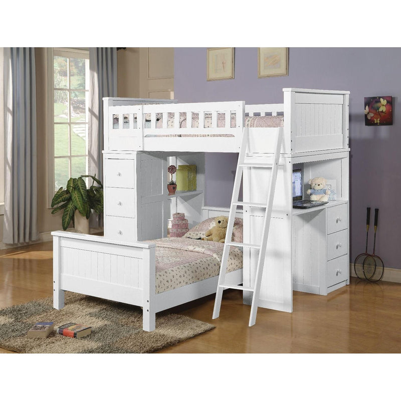 Acme Furniture Willoughby 10970W Loft Bed - White IMAGE 2