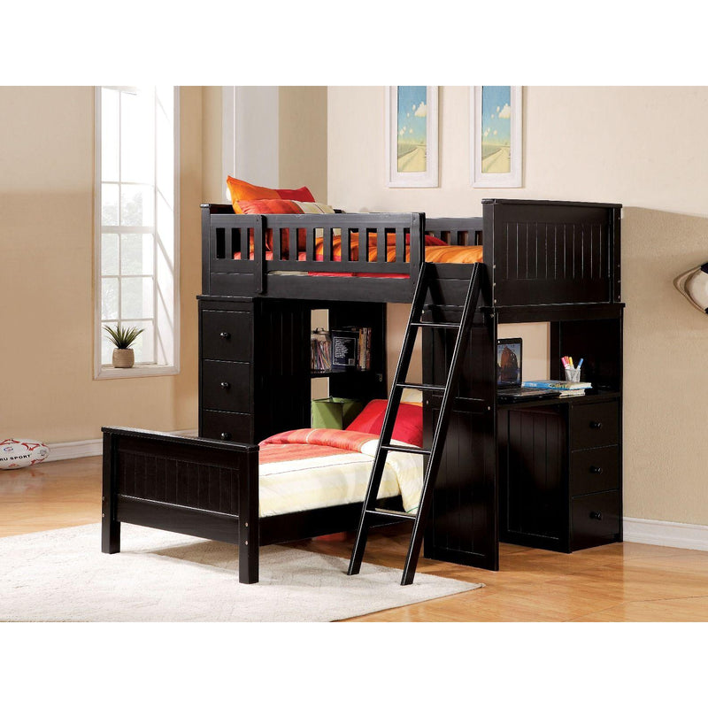 Acme Furniture Willoughby 10980W Loft Bed - Black IMAGE 2