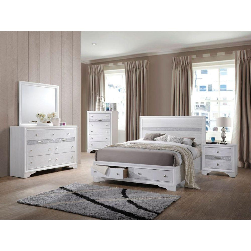 Acme Furniture Naima King Panel Bed with Storage 25767AEK-HF/25768AEK-R/25769AEK-DRW IMAGE 6