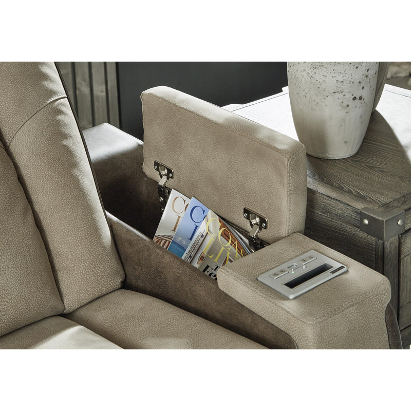 Signature Design by Ashley Next-Gen DuraPella Power Reclining Leather Look Loveseat with Console 2200318 IMAGE 11