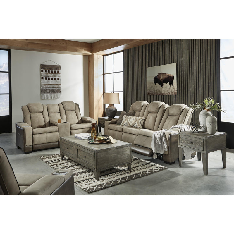 Signature Design by Ashley Next-Gen DuraPella Power Reclining Leather Look Loveseat with Console 2200318 IMAGE 18