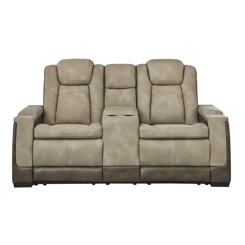 Signature Design by Ashley Next-Gen DuraPella Power Reclining Leather Look Loveseat with Console 2200318 IMAGE 2