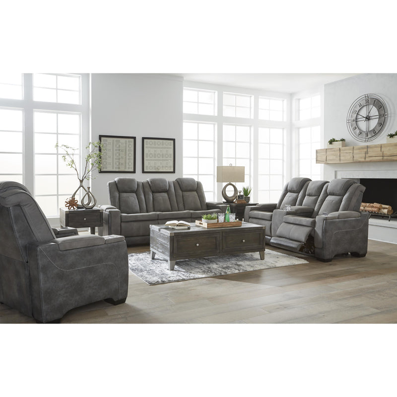 Signature Design by Ashley Next-Gen DuraPella Power Reclining Leather Look Loveseat with Console 2200418 IMAGE 14