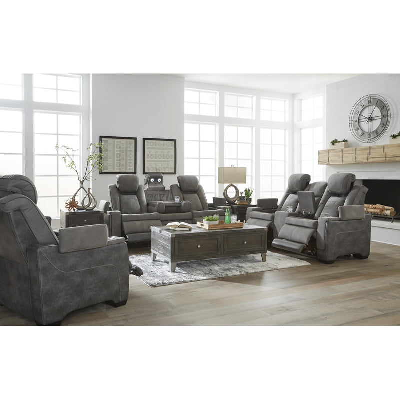 Signature Design by Ashley Next-Gen DuraPella Power Reclining Leather Look Loveseat with Console 2200418 IMAGE 15