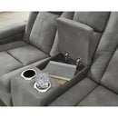 Signature Design by Ashley Next-Gen DuraPella Power Reclining Leather Look Loveseat with Console 2200418 IMAGE 6