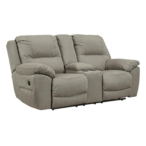 Signature Design by Ashley Next-Gen Gaucho Reclining Leather Look Loveseat with Console 5420394 IMAGE 1