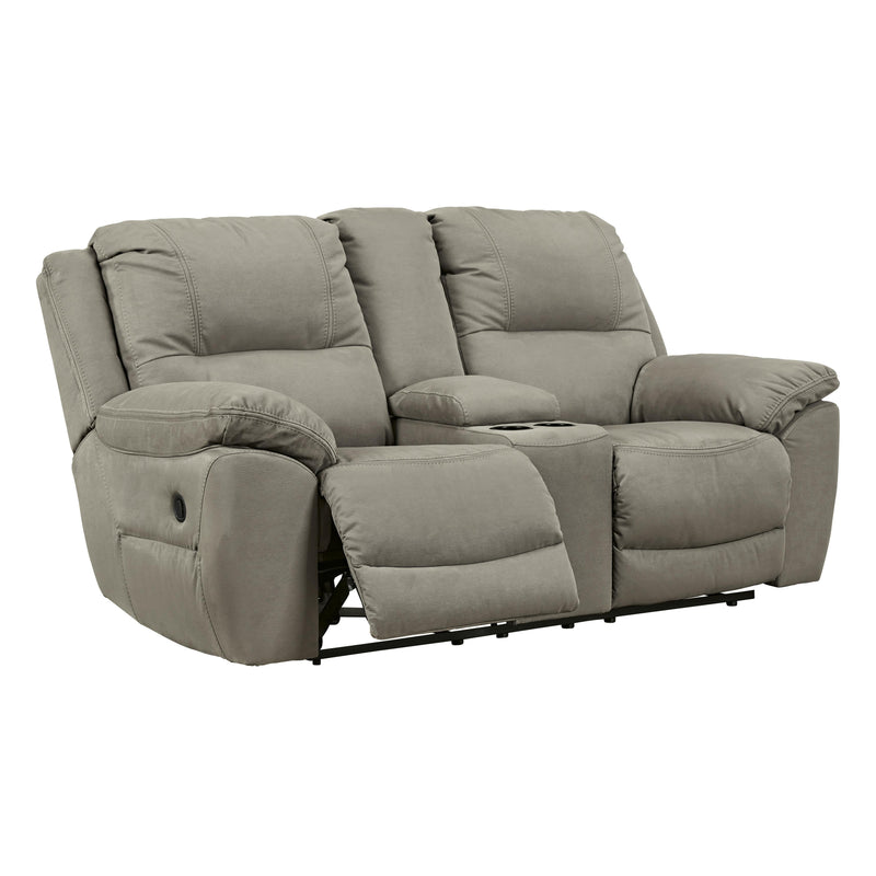 Signature Design by Ashley Next-Gen Gaucho Reclining Leather Look Loveseat with Console 5420394 IMAGE 2