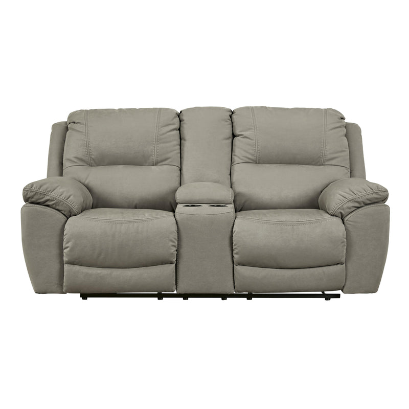 Signature Design by Ashley Next-Gen Gaucho Reclining Leather Look Loveseat with Console 5420394 IMAGE 3