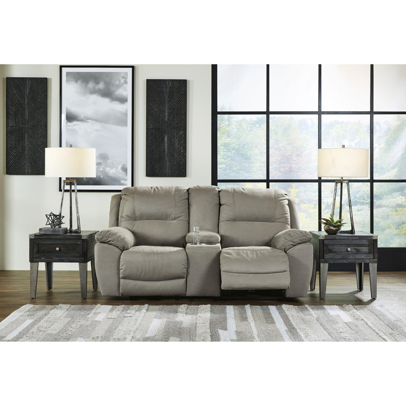 Signature Design by Ashley Next-Gen Gaucho Reclining Leather Look Loveseat with Console 5420394 IMAGE 5