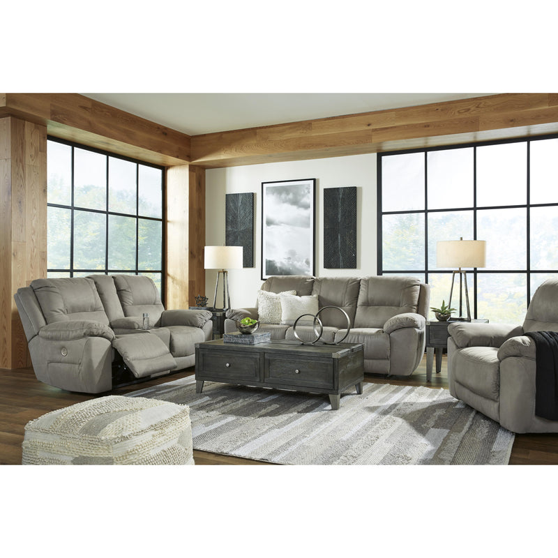 Signature Design by Ashley Next-Gen Gaucho Power Reclining Leather Look Loveseat with Console 5420396 IMAGE 13