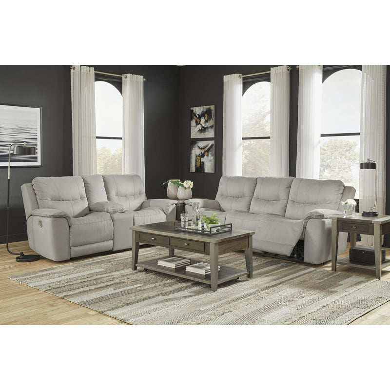 Signature Design by Ashley Next-Gen Gaucho Power Reclining Leather Look Loveseat with Console 6080618 IMAGE 11