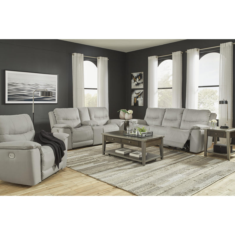 Signature Design by Ashley Next-Gen Gaucho Power Reclining Leather Look Loveseat with Console 6080618 IMAGE 13