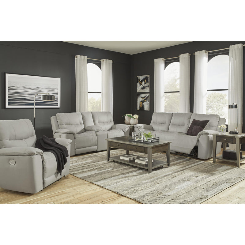 Signature Design by Ashley Next-Gen Gaucho Power Reclining Leather Look Loveseat with Console 6080618 IMAGE 14