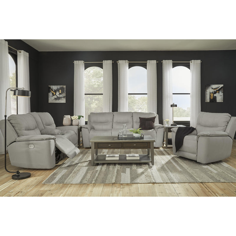 Signature Design by Ashley Next-Gen Gaucho Power Reclining Leather Look Loveseat with Console 6080618 IMAGE 9