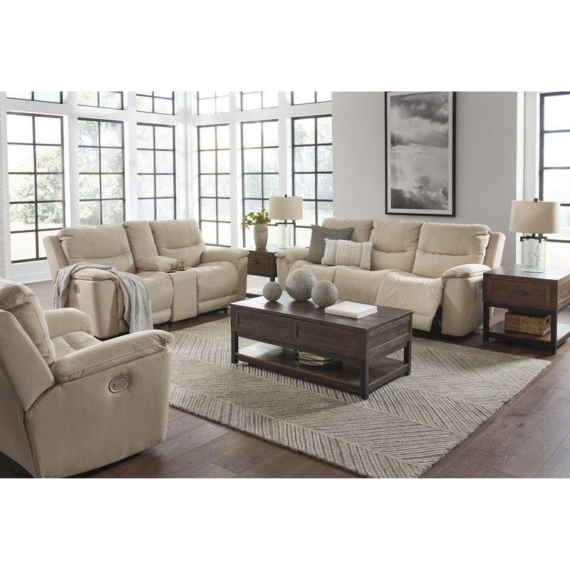 Signature Design by Ashley Next-Gen Gaucho Power Reclining Leather Look Loveseat with Console 6080718 IMAGE 13