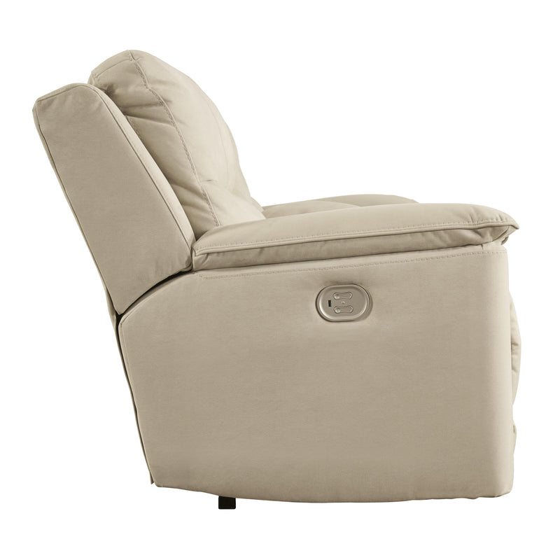 Signature Design by Ashley Next-Gen Gaucho Power Reclining Leather Look Loveseat with Console 6080718 IMAGE 3