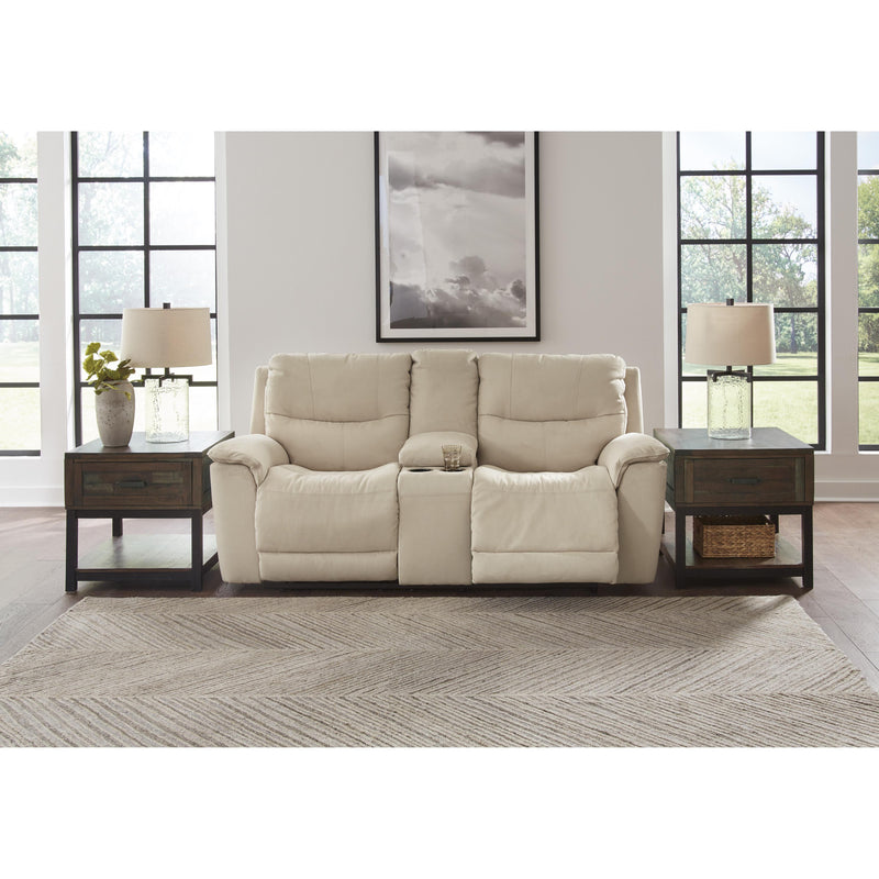 Signature Design by Ashley Next-Gen Gaucho Power Reclining Leather Look Loveseat with Console 6080718 IMAGE 5