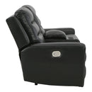  Signature Design by Ashley Warlin 6110518 Power Reclining Loveseat with Console and Adjustable Headrest IMAGE 4