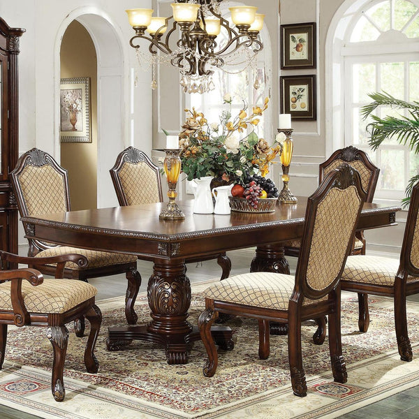 Acme Furniture Chateau De Ville Dining Table with Pedestal Base 64075A-T/64076A-ST IMAGE 1