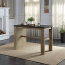 Acme Furniture Charnell Counter Height Dining Table with Marble Top and Trestle Base DN00551 IMAGE 1
