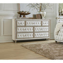 Coaster Furniture Antonella 223523 7-Drawer Upholstered Dresser - Ivory and Camel IMAGE 2