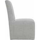  Elements International Nero Upholstered Side Chair Set IMAGE 3