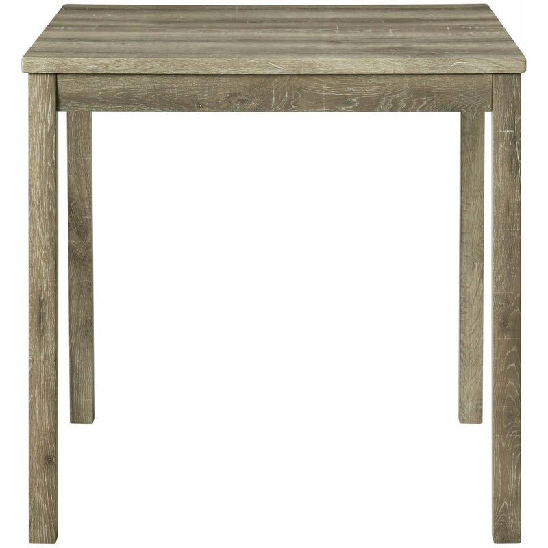 Elements International Oak Lawn 5PC Counter Height Dining Set- Natural Finish IMAGE 3