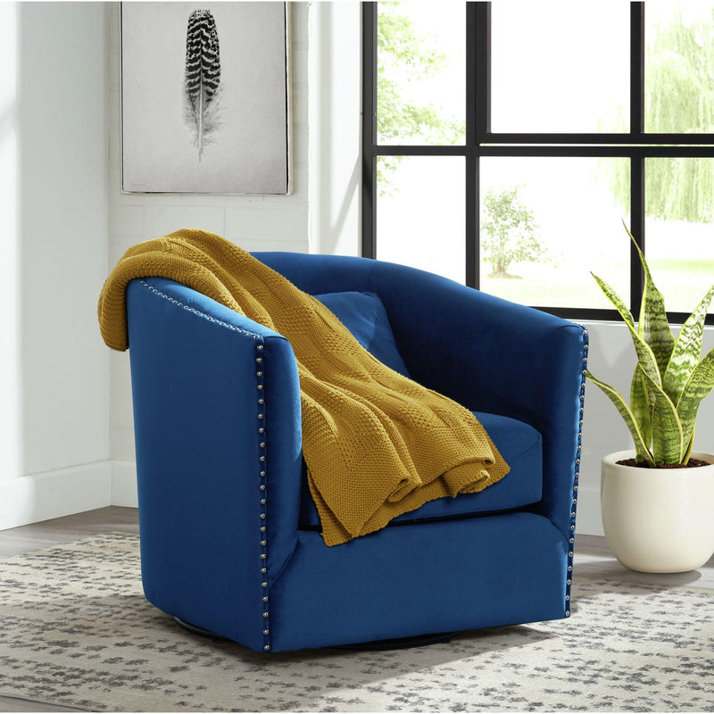 Elements International Stanton Swivel Fabric Accent Chair UST3293102SWE IMAGE 8