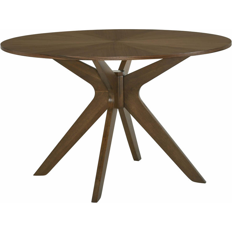 Elements International Round Weston Dining Table with Pedestal Base DWT100DT IMAGE 1