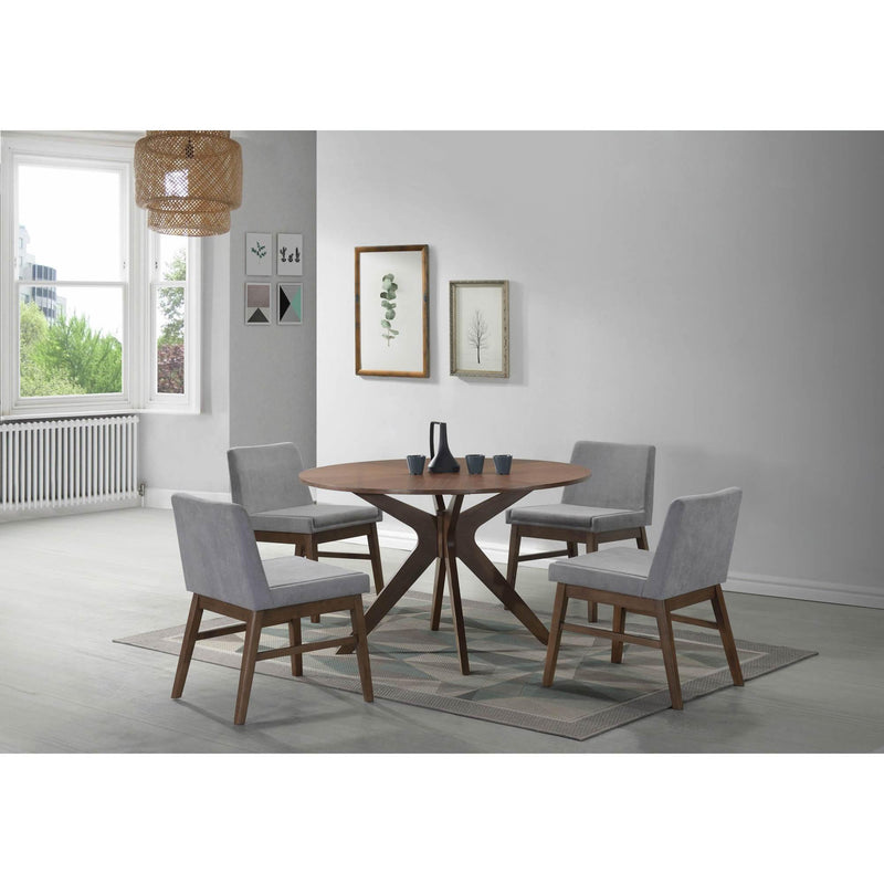 Elements International Round Weston Dining Table with Pedestal Base DWT100DT IMAGE 6