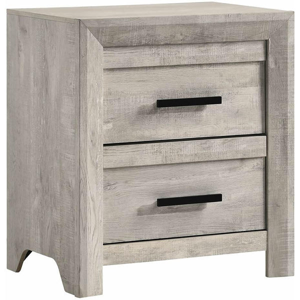 Elements International Ellen 2-Drawer Nightstand EL700NS IMAGE 1