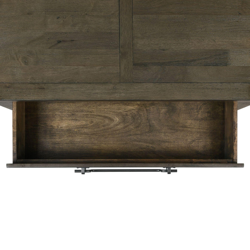  Elements International Maverick Nightstand w/USB Grey IMAGE 4