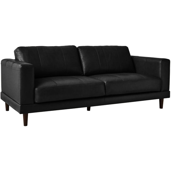 Elements International Hampton Stationary Leather Sofa UHT3780300 IMAGE 1